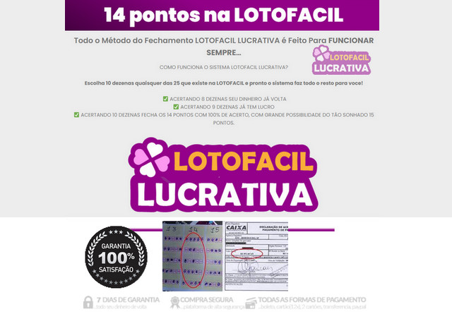 LOTOFACIL LUCRATIVA