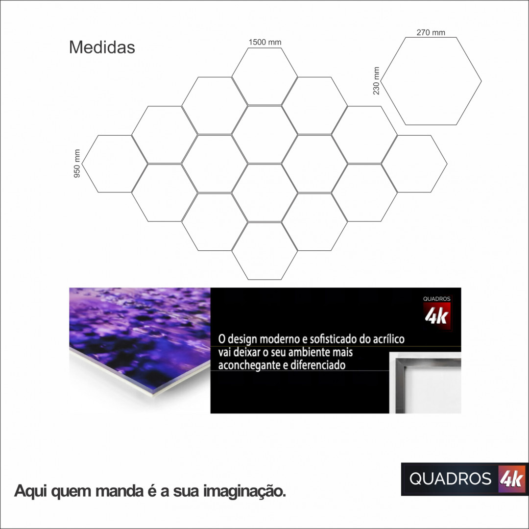 Quadros 4K de Acrílico