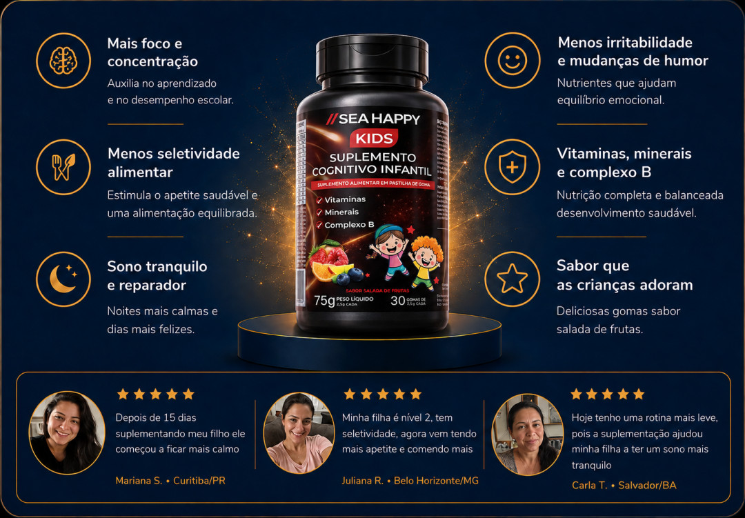 Suplemento Infantil Sea Happy Kids