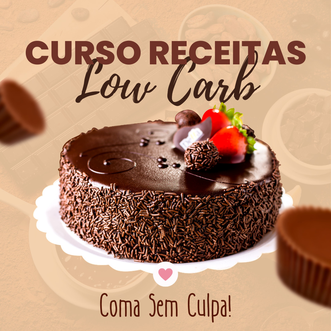 Curso Receitas Low Carb em Video Aulas 75%OFF