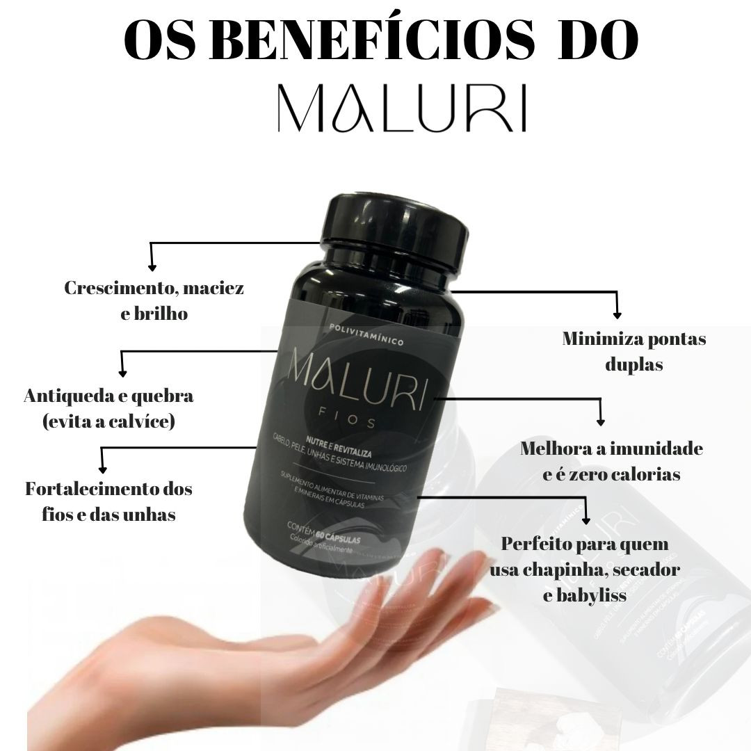 MALURI FIOS - POLIVITAMÍNICO CAPILAR PREMIUM